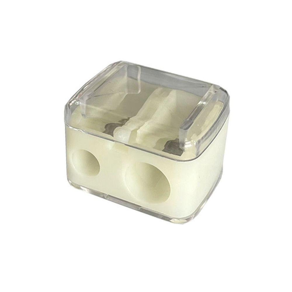 

2Pcs Classical Eyebrow Pencil Sharpener Plastic Sharpening Tip Thin Tools Women белый