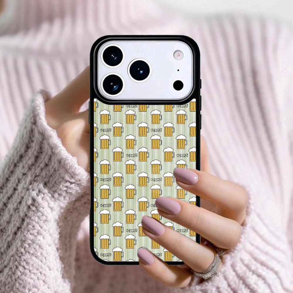A Glass of Beer Alcohol Phone Case For Apple iPhone 17 Air 16E 15 14 Plus 13 12 11 Pro Max Mini Funda Cover