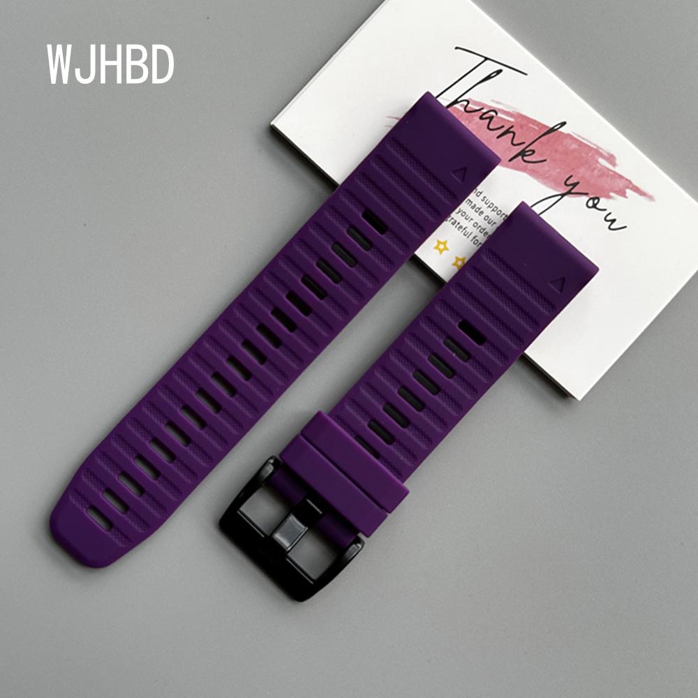 QuickFit 22mm 26mm Strap For Garmin Quatix 8 7 6 5 Sapphire Tactix 8 7 Pro Delta Bravo Silicone Band Fenix 7X 7 6X 6 5X Bracelet