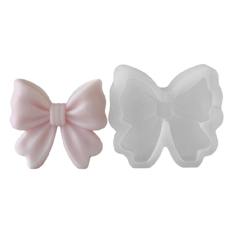 

Bowknot Silicone Candle Molds Suitable For Resin Art Crafting Candle Handmade Soap And Chocolate Cake Fondant Decoration