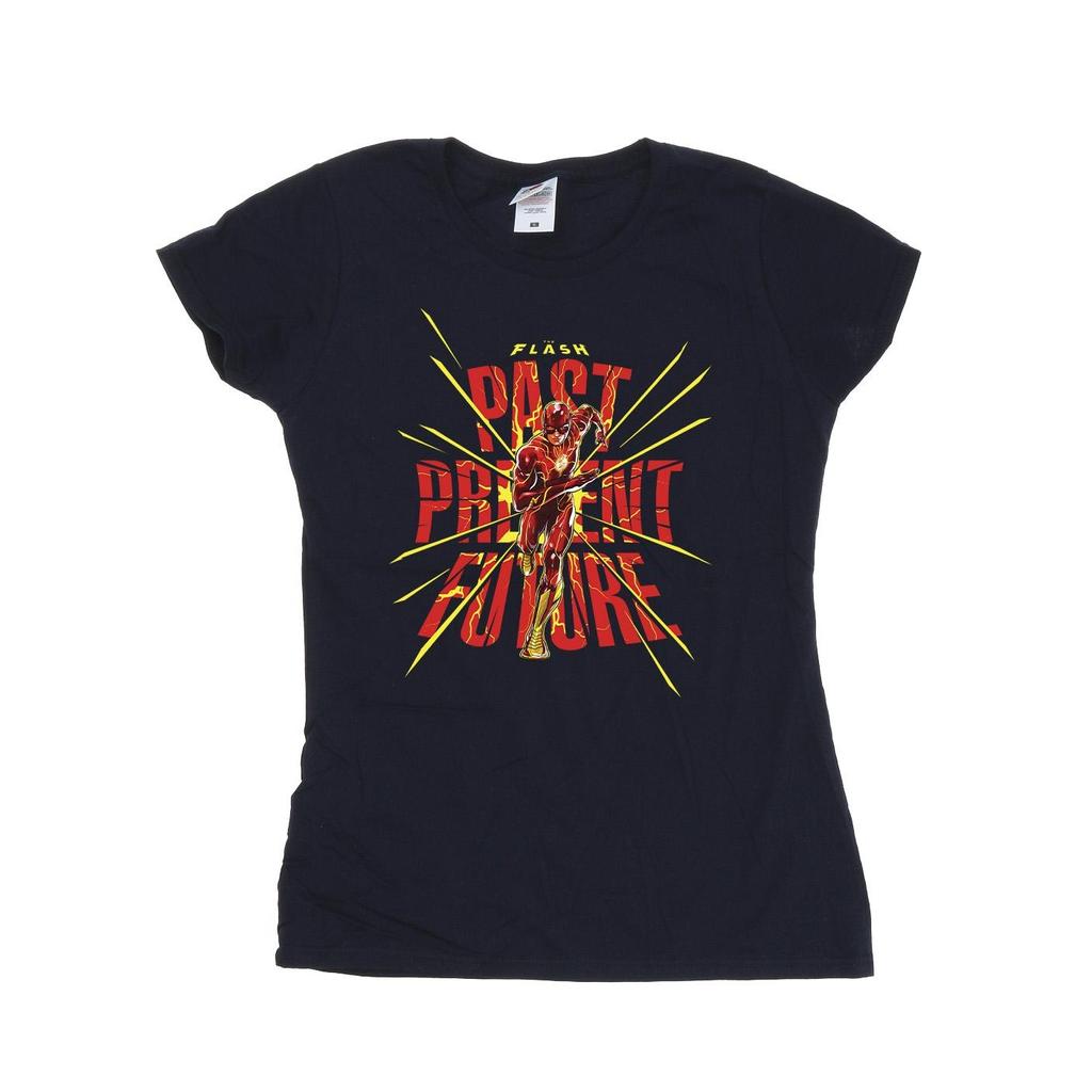 DC Comics Womens/Ladies The Flash Past Present Future Cotton T-Shirt