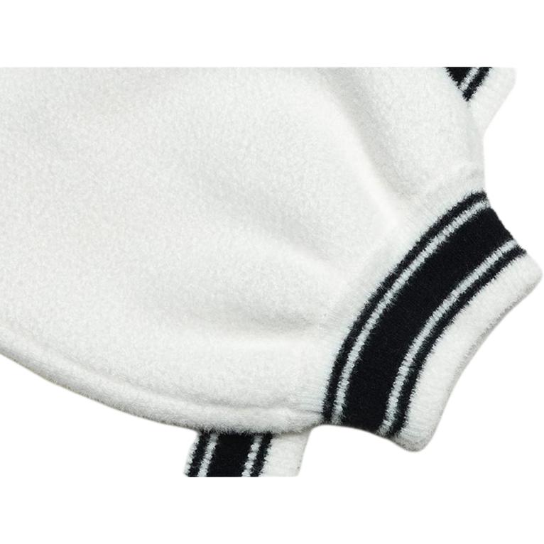 FILA Original Casual Versatile Color Block Knit Top Women tops White F11W349406F-WT