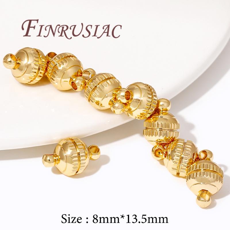 18K Gold Plated Magnetic Fasteners,Magnetic Clasps For Bracelets Accessories,DIY Necklace Clasp Connectors Jewelry Making