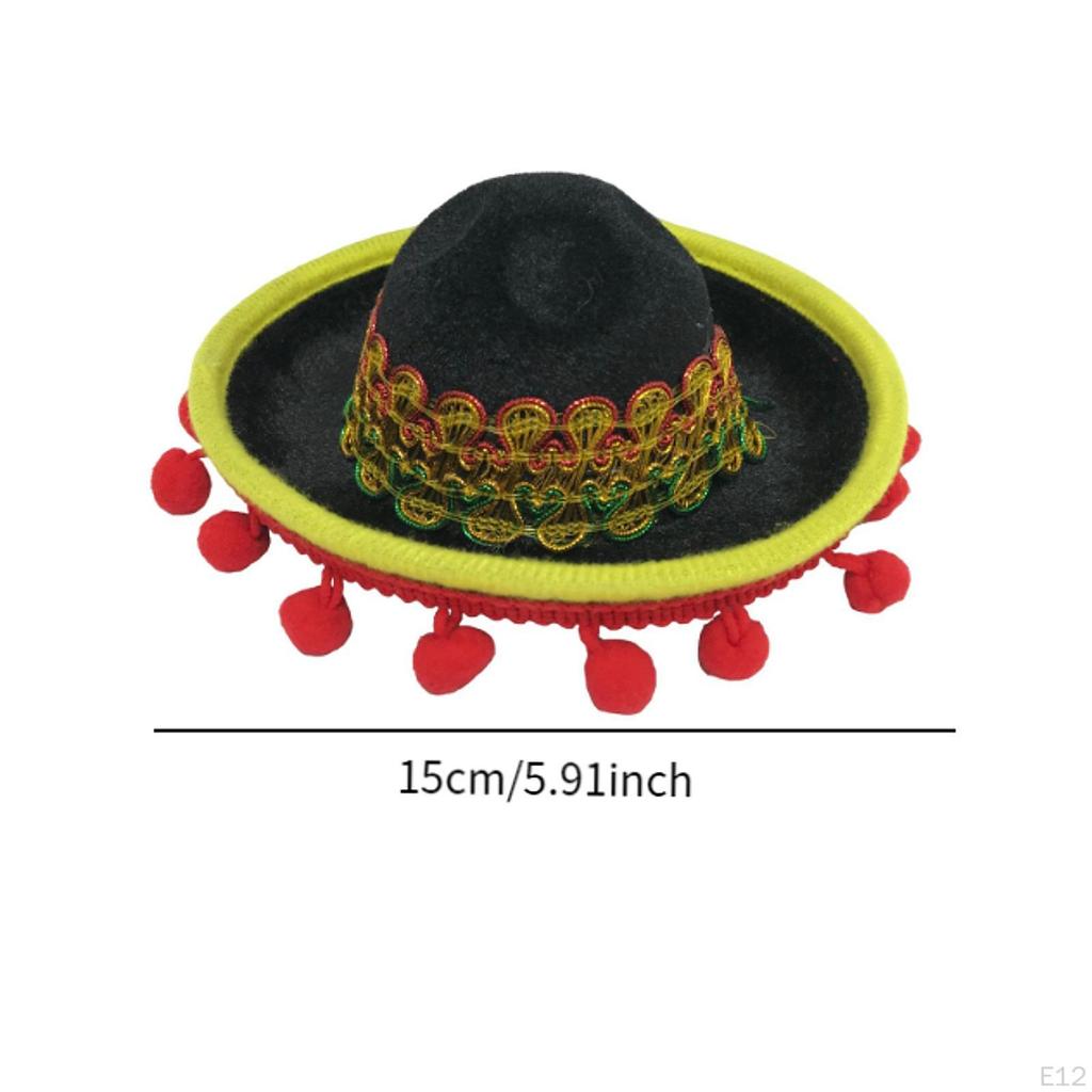 Colorful Fiesta Hat Headband for Spooky Celebrations