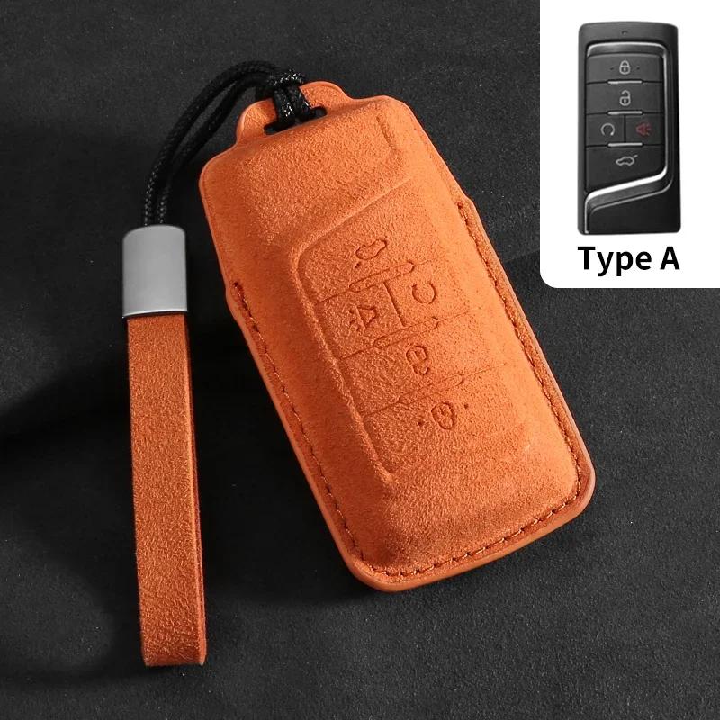 Fit For Trumpchi Gac Empow J11 J12 J13 J14 J15 J16 Gs8 Suede Fabric Auto Key Fob Cover Case Protector Housing Mount Key Ring Auto Accessories
