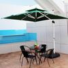 Beiduo Large Square Patio Umbrella with 80L Water Tank