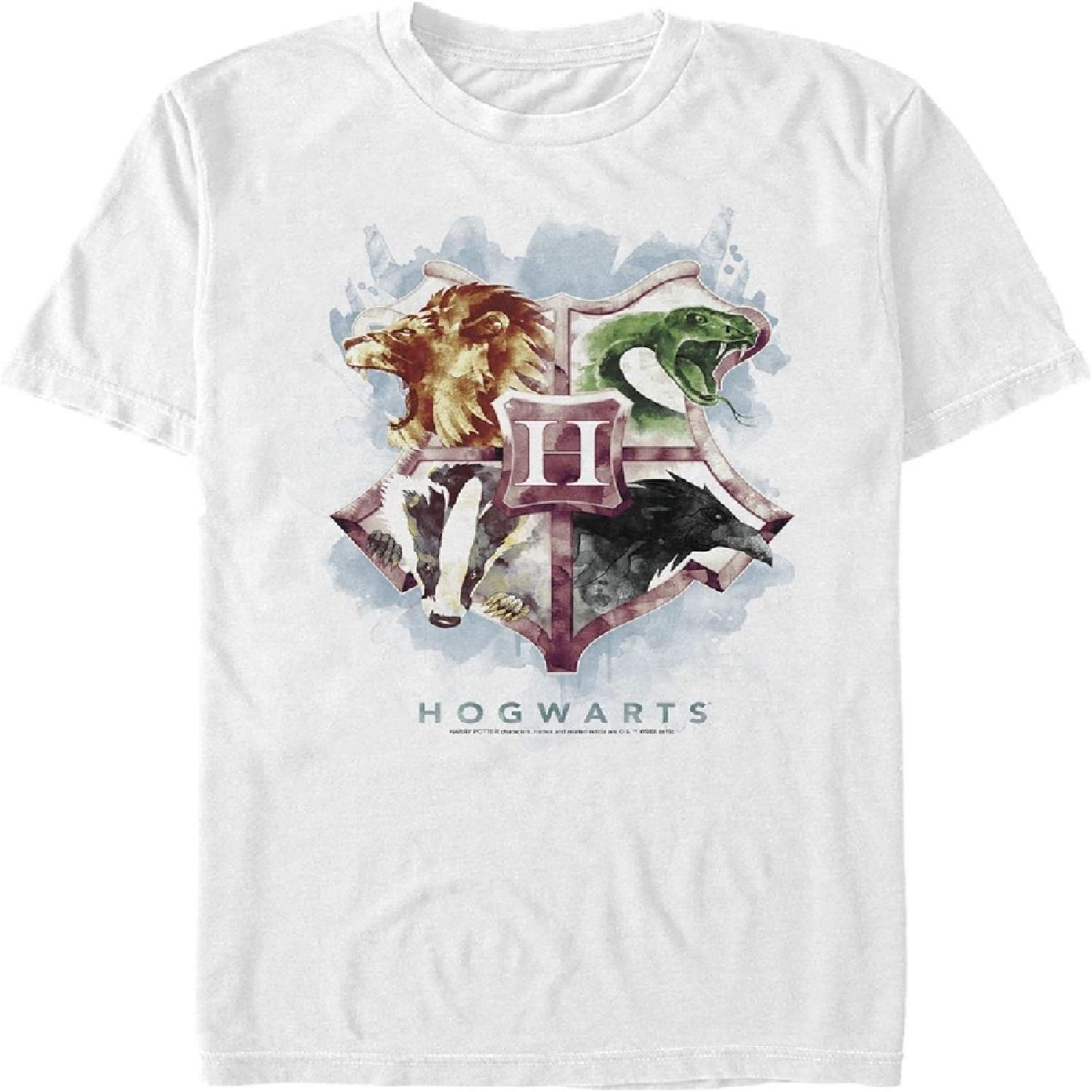 Мужская футболка Гарри Поттер Хогвартс Мистический Стир XXXXXL белый