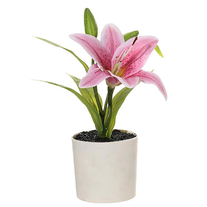 Fake Flower 3D Printing Film Small Lily Bonsai Creative Artificial Flower Interior Decoration Decoration Factory Simulation Pot