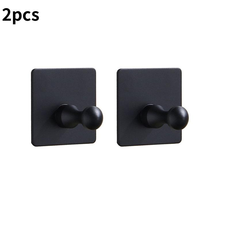 1/2Pcs Stainless Steel Silver Wall Hanging Hook Bathroom Hardware Set Towel Rack Toilet Paper Holder Organizer Bar Accessories