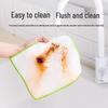 Tea Flower Bamboo Fiber Oil-Removing Cleaning Cloth