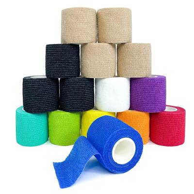 1 Rolle 2,5/5/7,5/10cm*4,8m Vlies Elastisches Selbstklebendes Verbandtuch Kohäsives Bandage für Sport Fixierung Finger Handgelenk Bein