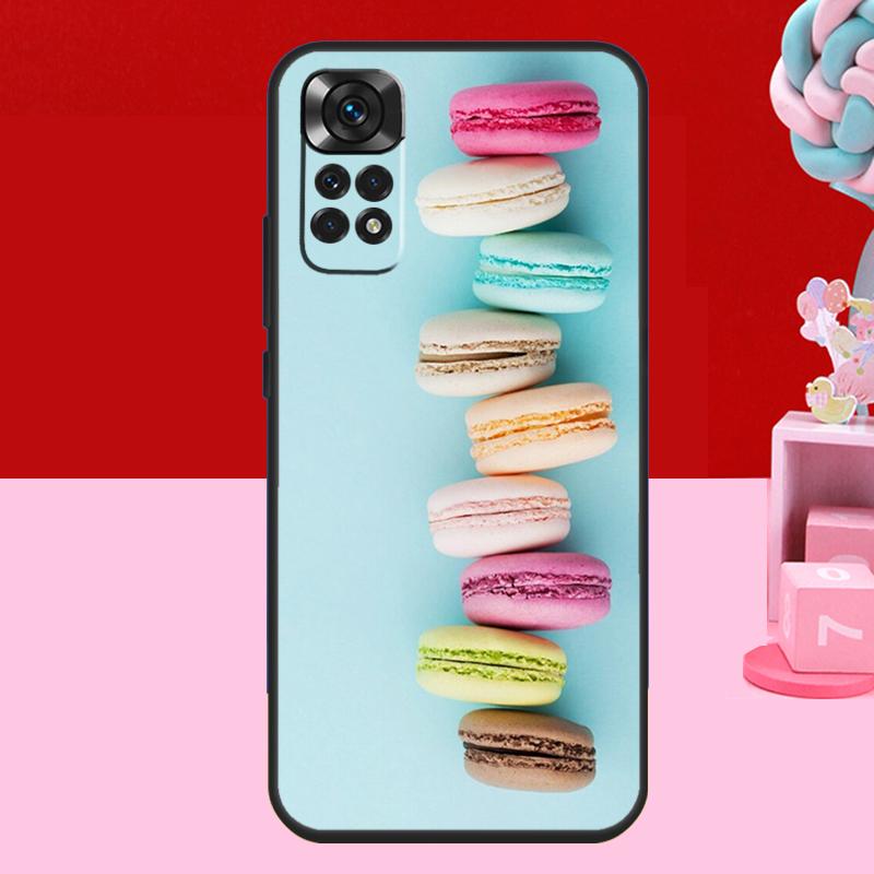 Dessert ice Cream Macaron Food Case For Xiaomi Redmi Note 14 13 12 11 10 15 Pro Plus Redmi 15 C 10C 12C 13C 14C Soft Cover