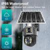 4G Dual Lens V380pro PTZ Dome Solar WiFi Camera