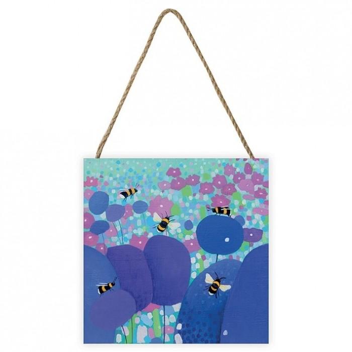 Ailsa Black Buzzing About Wood Print