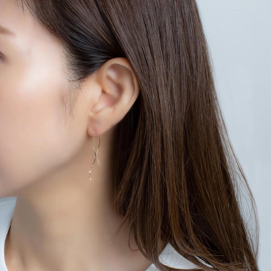 ESTELLE [Official] Women's American Earrings, 10K Yellow Gold, 0202-3500-0019-0000