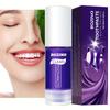 Dentifrice violet pour appareil dentaire, nettoyage en profondeur, haleine fraîche, Booster de blanchiment, 30Ml, idéal pour la maison et les voyages