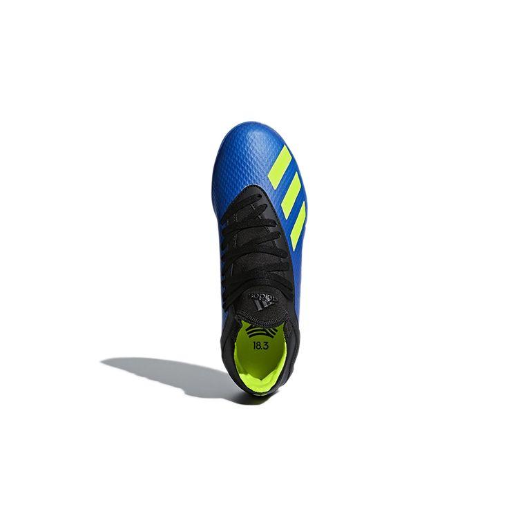 Adidas X Tango 18.3 Tf J Non-Slip Durable Low-Top Soccer Shoes Kids Sneakers Blue Yellow Black DB2422