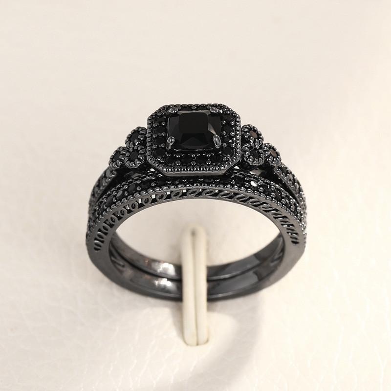 Geometric Timeless Design Womens Ring With Exquisite Zircon Embellishment In Premium White Gold And Gold Finishes Ideal For Any