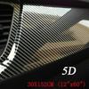 Auto Accessories 5D Glossy Carbon Fiber Wrap Vinyl Film Car Interior Wrap Stickers, Car DIY Interior Exterior (12 * 60Inch) (US Stock)