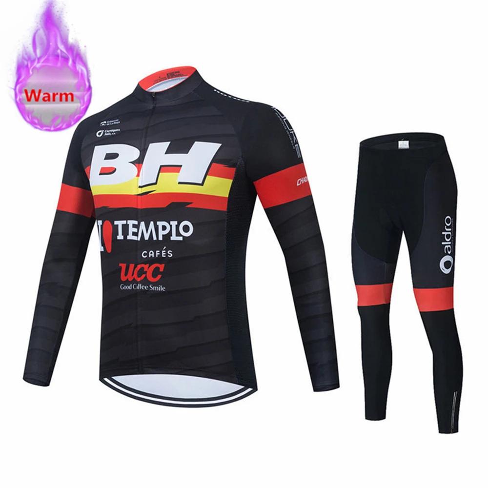 

Зимний флисовый комплект для велоспорта, одежда для горного велосипеда, Ropa Ciclismo для гонок, велосипедная одежда BH, майка для велоспорта для мужчин 4XL
