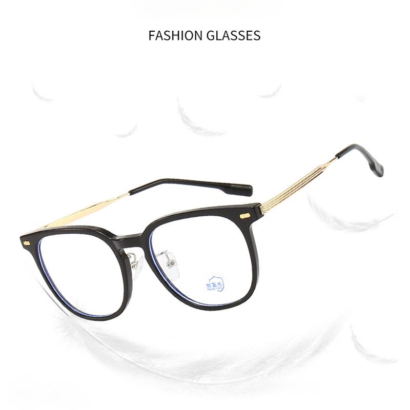 New Retro Glasses Frame for Men Women Luxury Brand Design Anti Blue Light Camping Cycling Fishing Tea Color
