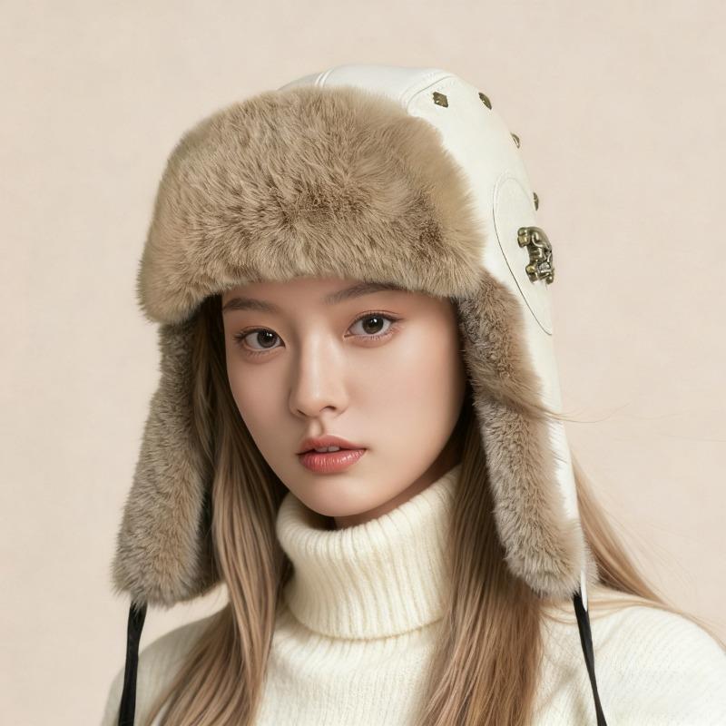 Russian Style Pilot Hat For Men Women Winter Warm Ear Flap Cap