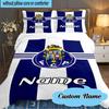 Custom Name Porto Love Crest Bedding Set 3pcs, Bedding Set Including 1pc Duvet Cover And 2pcs Pillowcases for Bedroom, Dormitory Gift