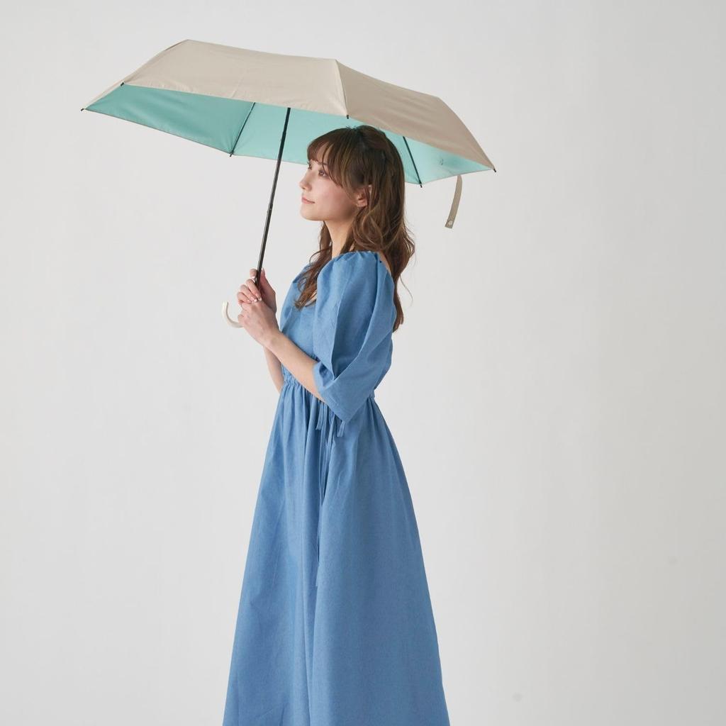 estaa MOONBAT Premium Light Heat and UV Protection Parasol Rain or 50cm Beauty Beige Blocking, Blocking, (For Shine) Women's Shield,