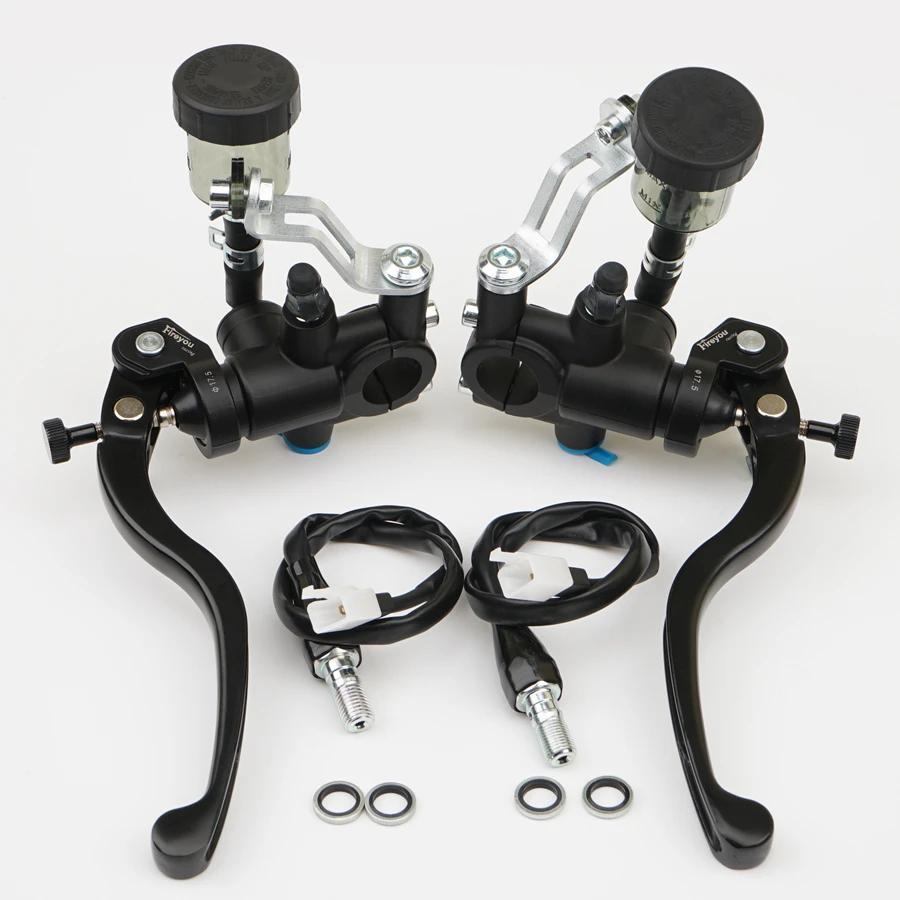 Universal 17.5mm Brake PX1 Motorcycle Brake Clutch Pump Lever Radial Master Cylinder 7/8" 22mm For Yamaha Kawasaki Suzuki