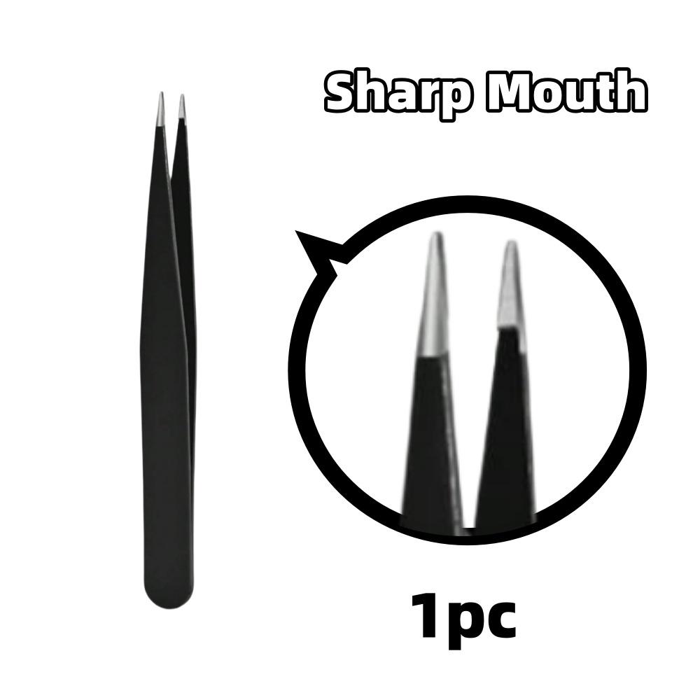 1/4pcs Stainless Steel Eyebrow Trimming Clip Professional Tweezer Set Very Precise Facial Hair Remover Pliers Beauty Makeup Tool