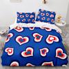 Povlak na peřinu Srdce lásky Romantické téma Ložní souprava Mikrovlákno Kreslený povlak na přikrývku Full King Queen Pro dívky Dospívající Dospělé Dárky