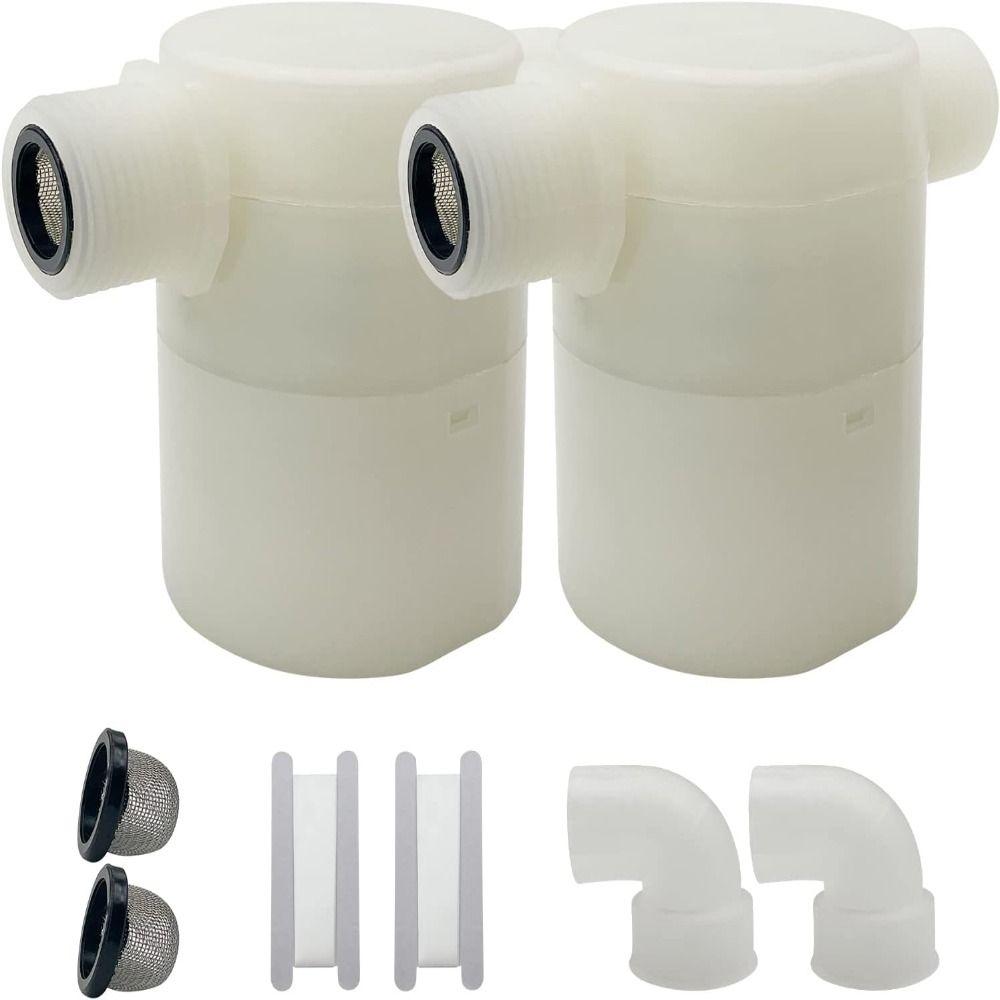 

2pcs White Water Float Valve 3/4 Float Valve Upgrade Float Ball Valve Water