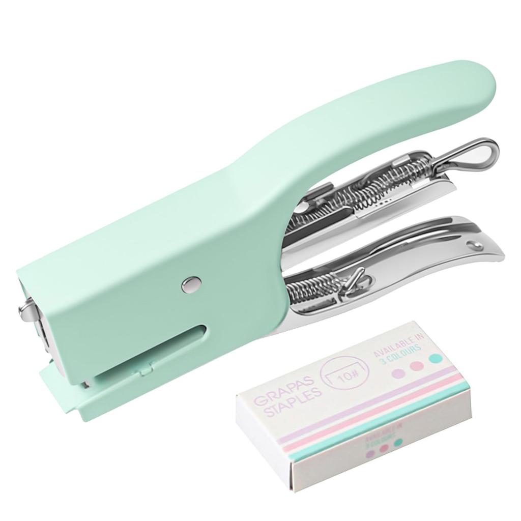 Metal Handheld Stapler Office Desk Stapling Tool Stapler for Office Portable Desk Stapler Smooth Action for Paper Craft School