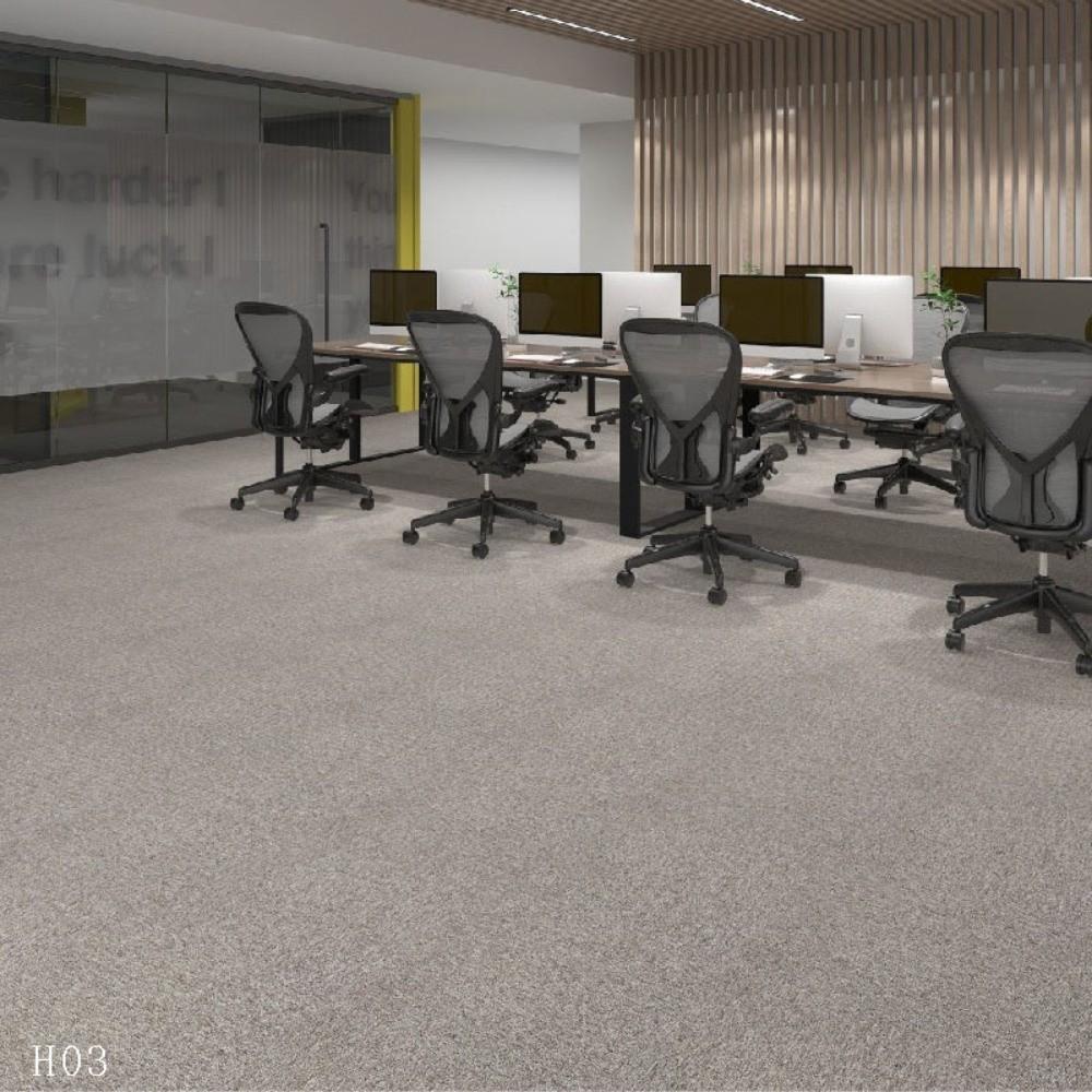 4pcs with Glue Square Patchwork Carpet 50cmX50cm Office Floor Mute Rug  Kitchen Living Room