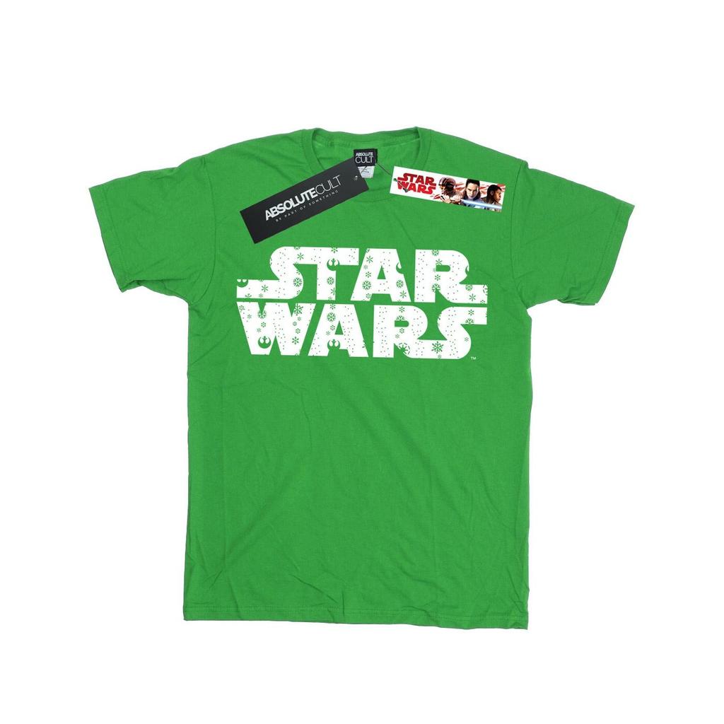 STAR WARS Boys Christmas Logo T-Shirt