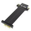 180 Degree To 90 Degree Right Angled PCIE4.0 1X GPU Extension Cable PCIE4.0 1X Risers Card Ribbon Extender Converters