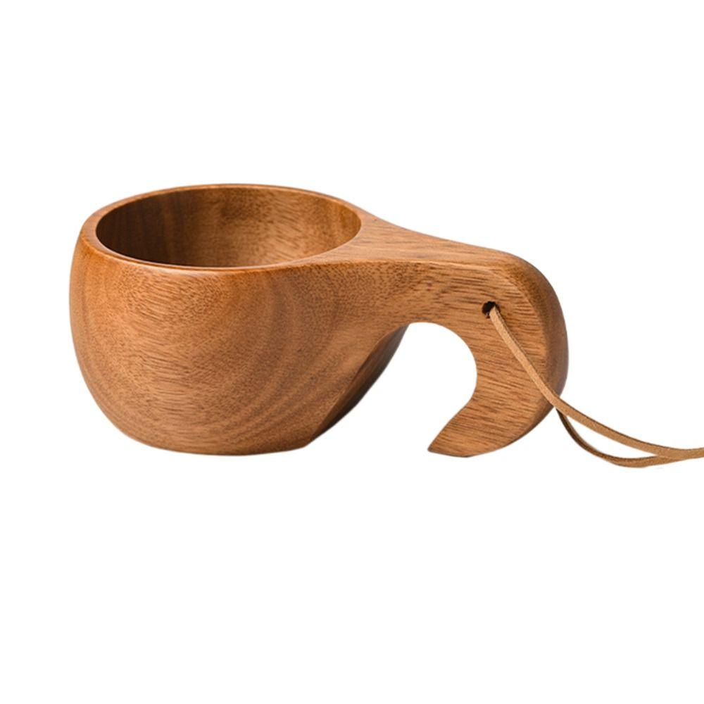 

Rubber Wood Camping Handy Cup Finnish Cup Water Cup Acacia Wood Milk Cup Breakfast Cup Turtle Shell 07