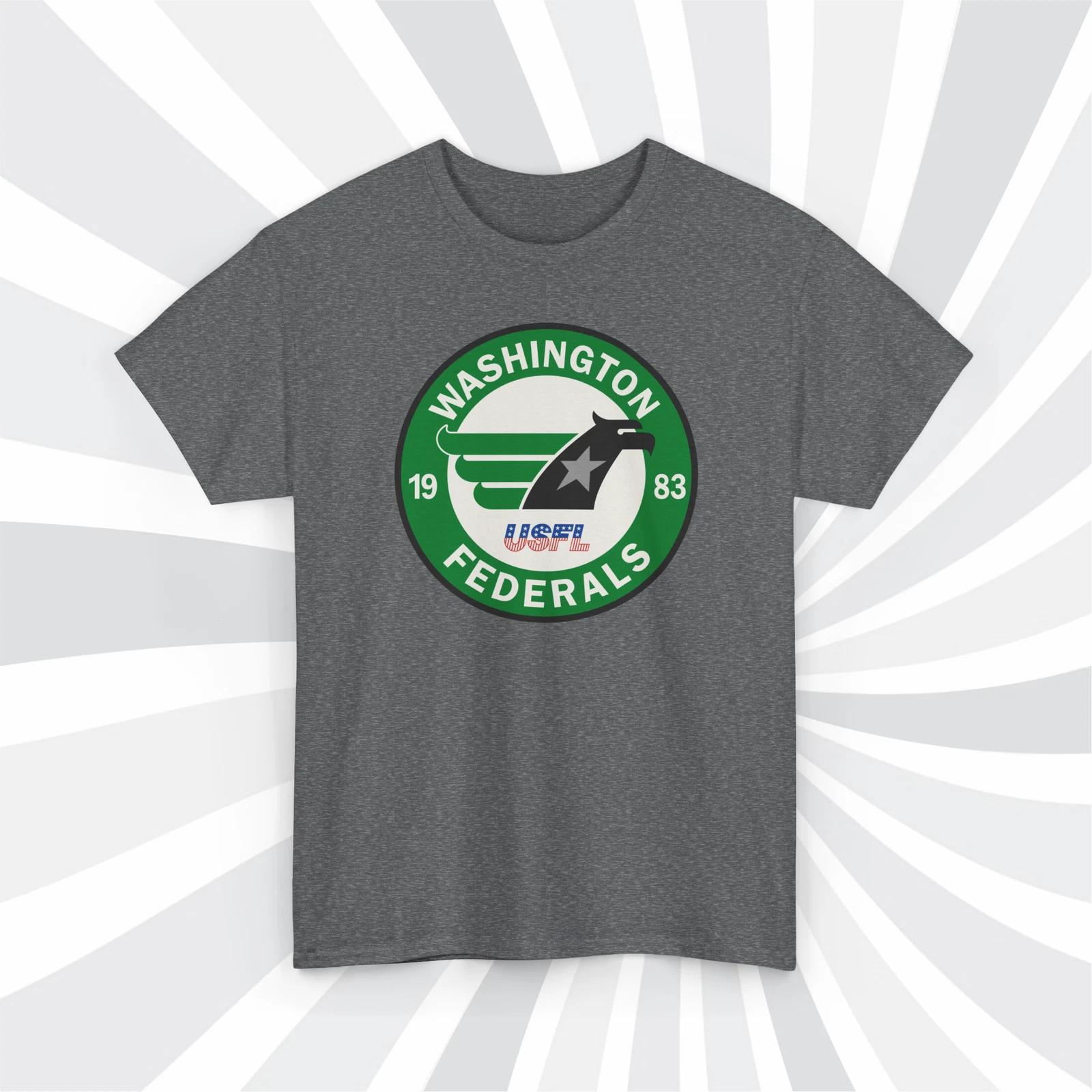 Washington Federals 1983 USFL Vintage Football Logo T shirt - Commanders L