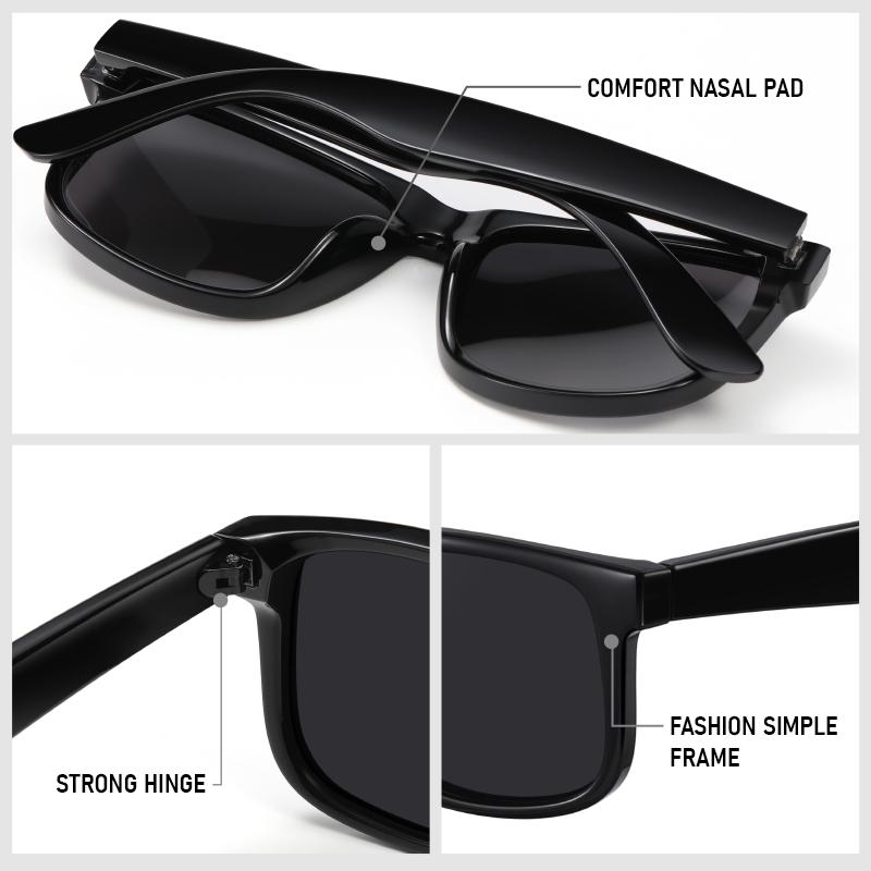 2/3 bucăți ochelari de soare polarizați unisex, colorați și casual, potriviți pentru condus, stat la coadă, vacanță, recuzită pentru filmare, UV400