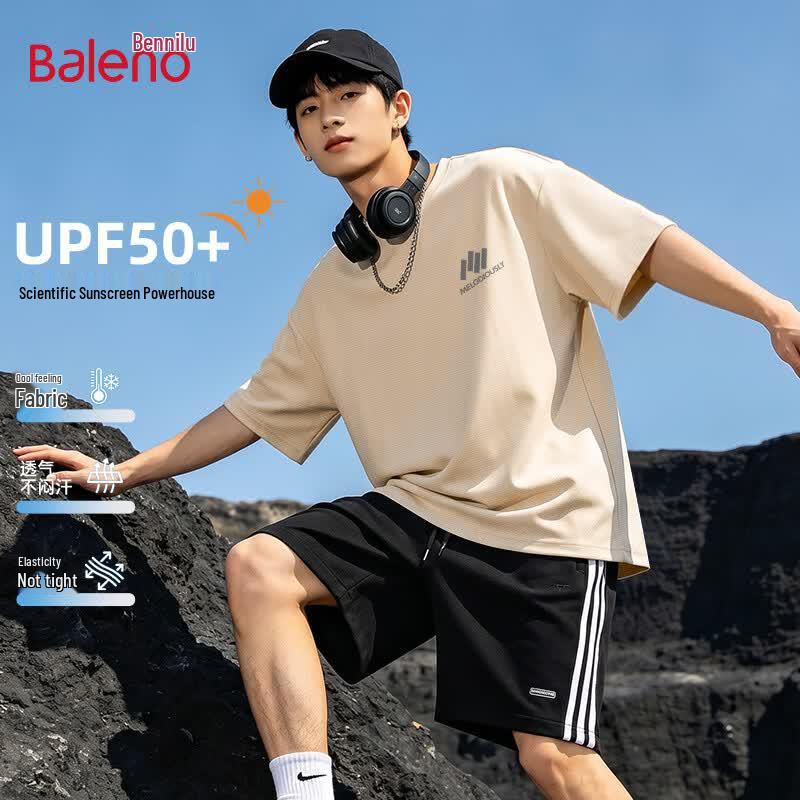Baleno Men's Ice Silk Sun Protection Short Sleeve T-Shirt