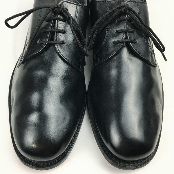 70s Vintage GESKA German Service Shoes Plain Toe Black Size 42 / 26.5-27.0cm Men's(USED)