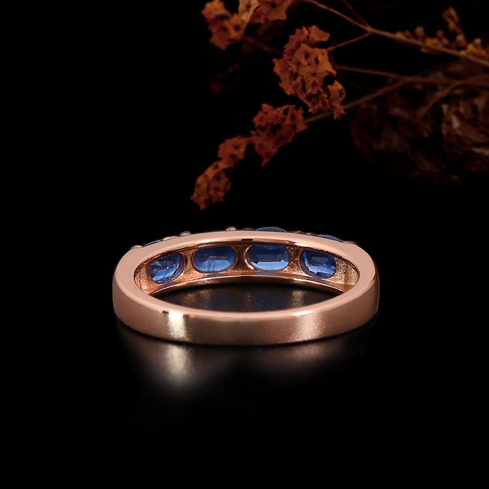 Light luxury Natural oval 4*5mm Kyanite women's earrings Classic 925 sterling silver fine jewelry for valentines engagement gift