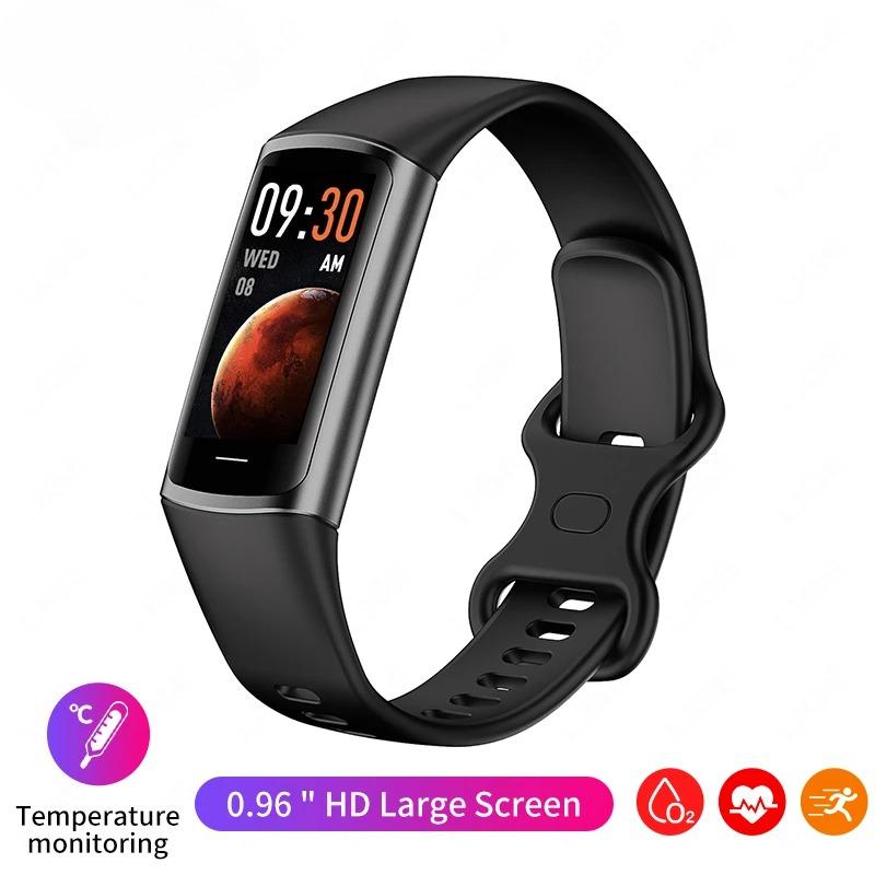 New Fashion Smartwatch Women Men Blood Oxygen Temperature Monitoring Bracelet Waterproof Sports Smart Watch Ladies Gift