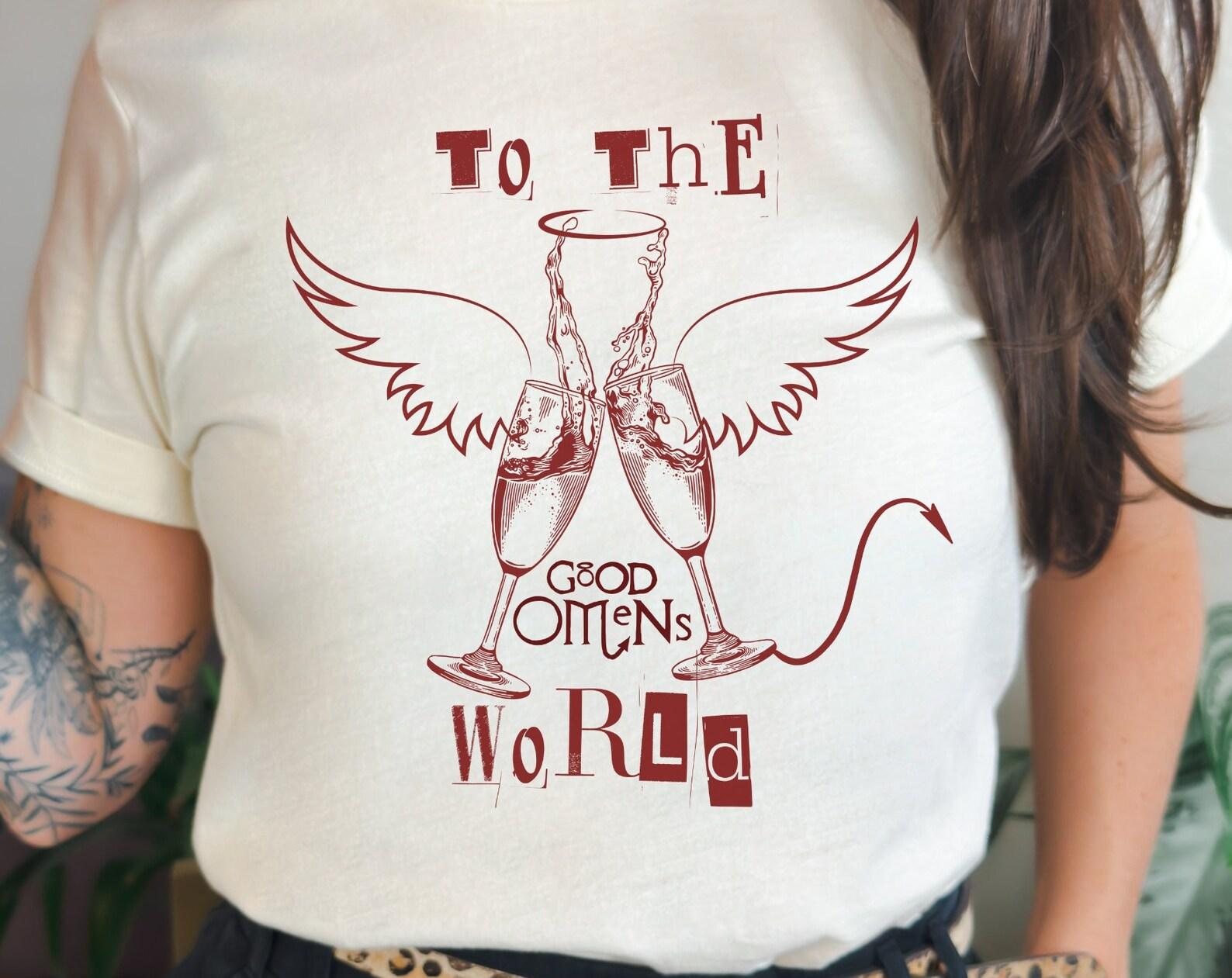 Good Omens T-Shirt: Ineffable Husbands To The World Unisex Tee 2XL