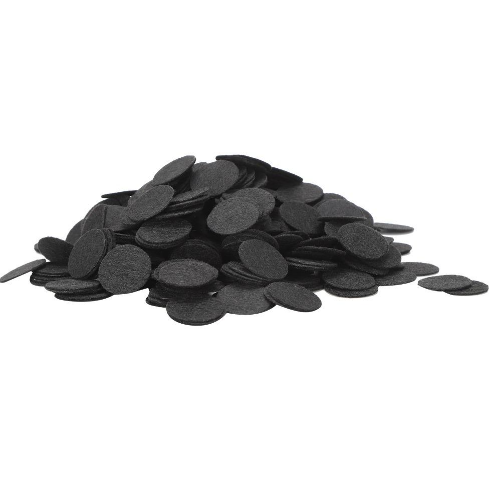

500pcs Black Felt Crafts 25mm Cloth Flake Accessories Felt Craft Pads Sewing Handcraft чёрный