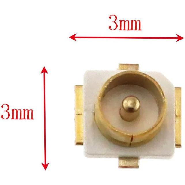 E-outstanding 4PCS IPEX/IPX U.FL SMD SMT Solder for PCB Mount Socket Jack Female RF Coaxial Connector Antenna Block