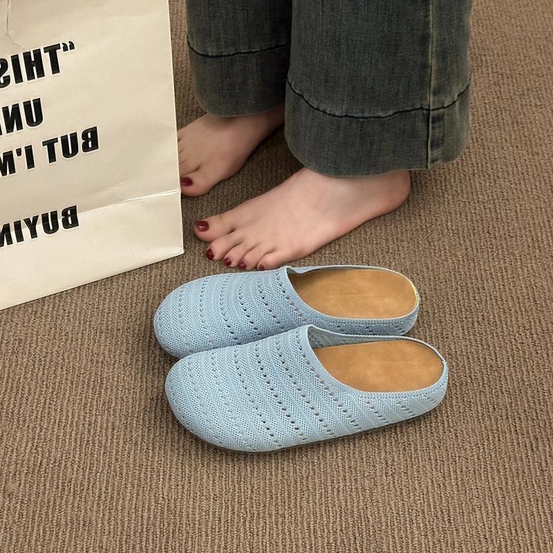 Fashion 2025 Fashion Style Breathable Open-Toe Thick Heel Women's Summer Outdoor Wear Roman Style Hollow Out Slip-On Sandals