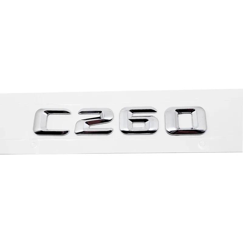 Alloy ABS Car Letter Stickers Rear Trunk Badge for Mercedes Benz C Class C240 C250 C260 C280 C300 C320 C350 C400 C500 Emblem RV1