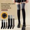 Loop Socks, Women's Knee-length Socks, Calf Socks, Thickened and Fleece Warm Socks for Autumn and Winter, Women's Multi-color Versatile Socks