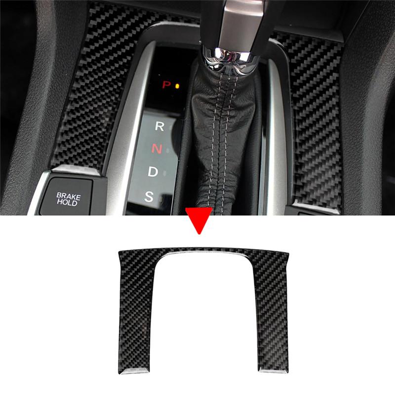 For Honda Civic 10th 2016-2019 Carbon Fiber Sticker  Car Center Console Windows Lifting Control Panel Decoration